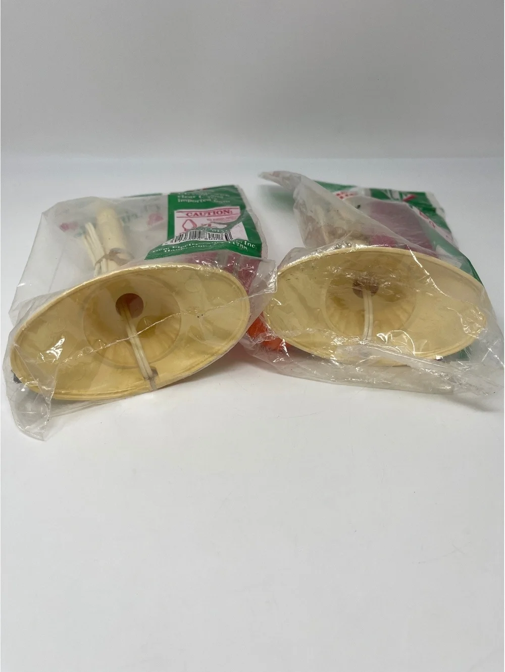 Vintage GEM Electric Christmas Candle Window Light Molded Ivory USA NIP Lot of 2